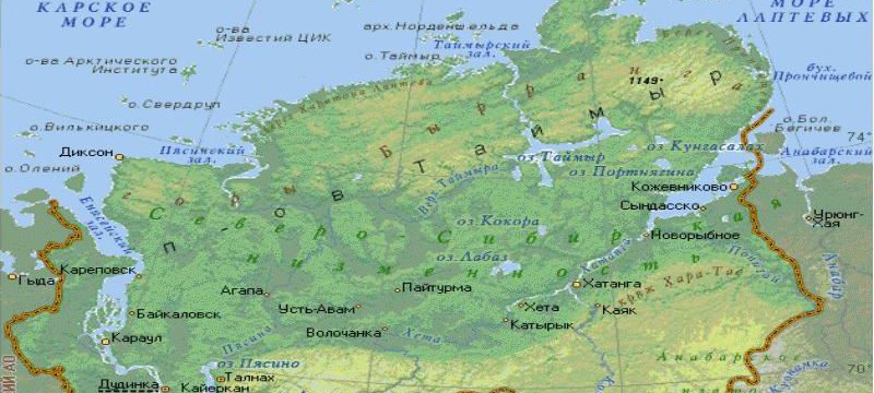 Какая крайняя точка расположена на полуострове таймыр. Горы на полуострове Таймыр на карте. Таймыр горы Бырранга на карте. Полуостров Таймыр на карте России физической. Полуостров Таймыр на карте Восточной Сибири.