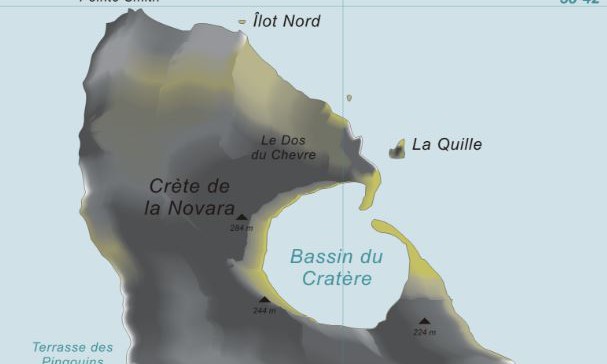 Карта острова Сен-Поль