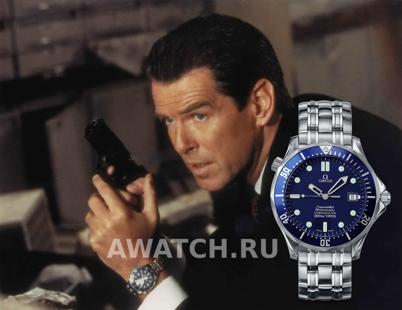 Часы Джеймса Бонда 007 в фильме Tomorrow Never Dies) (1997) Завтра не умрёт никогда (1997)